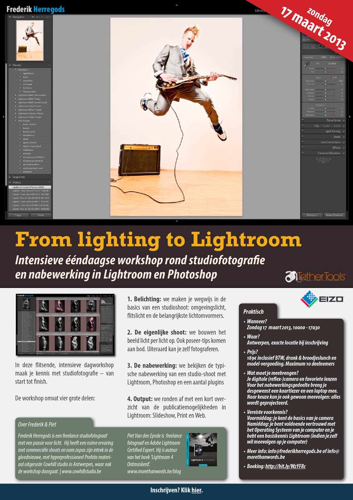 New Workshop:: Lighting To Lightroom 17/03